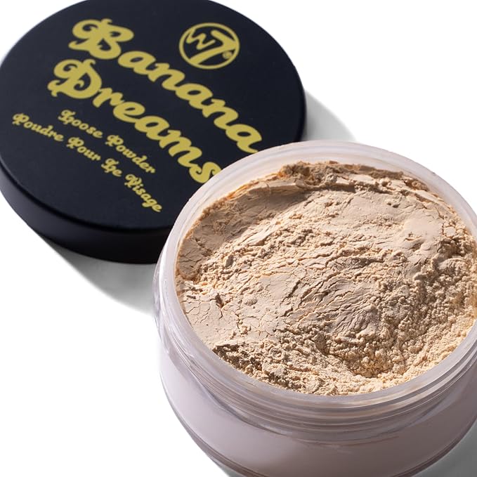 W7 Banana Dreams Loose Setting Powder - Weightless Yellow Blurring Powder For All Skin Tones