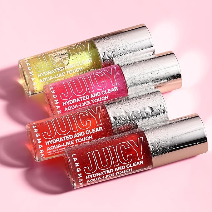 Jolilab Lip Oil, Hydrating Lip Glow Oil Plumping Glass Finish Moisturizing Lip Gloss Lip Tint Extract Lip Oil Tinted for Dry Lip and Lip Care