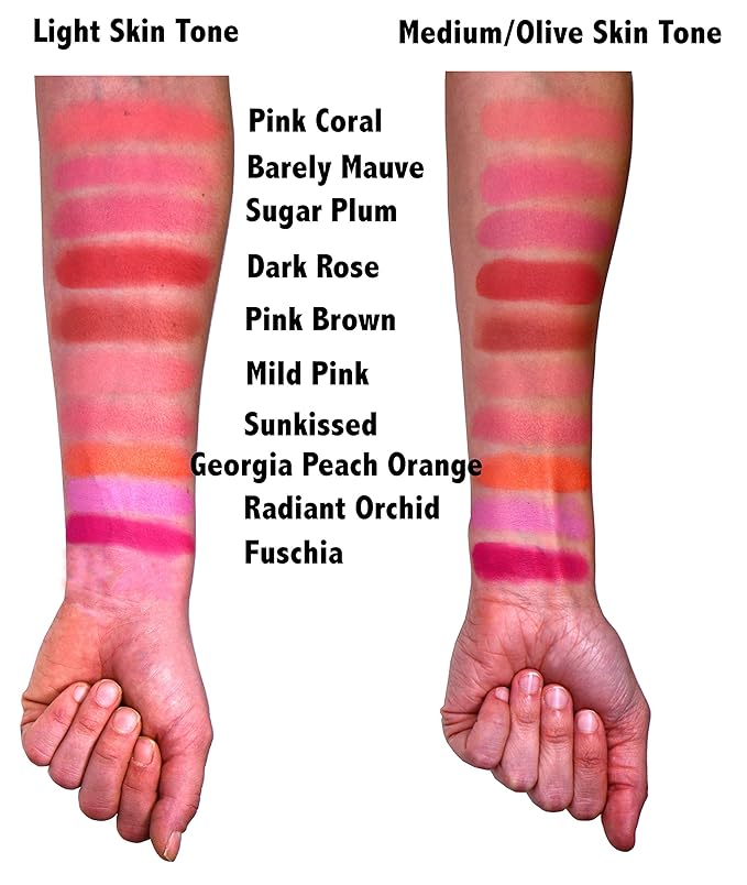 Barely Mauve Pixie Pink Vegan Blush Pressed Cheek Color Powder, Talc & Paraben Free, No Animal Testing & Cruelty Free