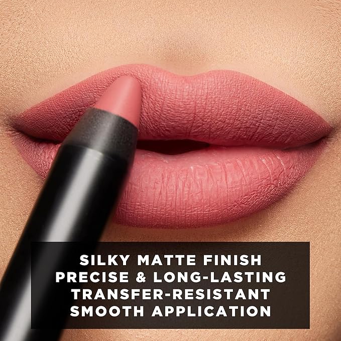K7L Nude Pink Matte Lipstick and Pink Lip Liner - Waterproof and Smudgeproof