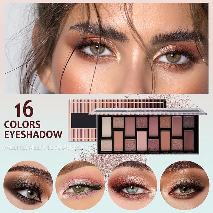 Makeup Kit For Women Full kit, Makeup Set For Teen Girls Eyeshadow Lip gloss Lipstick Make up Brushes Eyebrow Eyeliner Pen Liquid Concealer Foundation Primer makeup bag