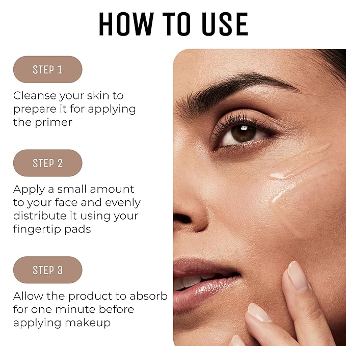 Face Primer for Makeup, Hydrating Long-Lasting Oil Control Pore Minimizer, Private Label Makeup Base with Vitamin E & Aloe, Smooth Matte Finish Primer for All Skin Types, Cruelty-Free, Vegan, 30ml