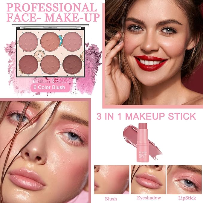 Makeup Kit for Women Full Kit, Makeup Set, Makeup Sets for Women Girls Teens, maquillaje para mujer, Make Up Set Includes Foundation 40 Color Eyeshadow Lipgloss etc Cosmetic Makeup Kit for Girls