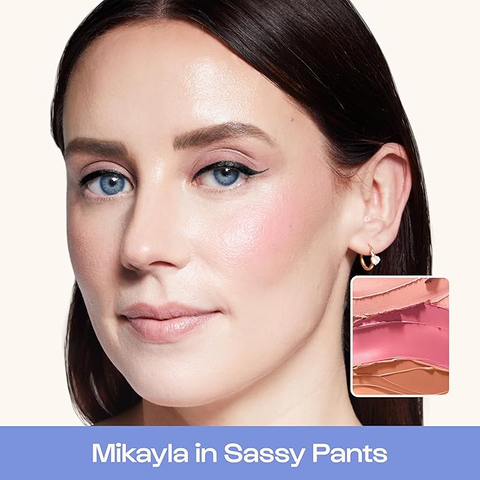 Alleyoop Stack The Odds - Stackable Makeup Palette - Cream Blush, Contour, Bronzer & Highlighter Blendable Cream Make up Palette - Natural, Glowy Finish - Compact Stack Makeup for Travel, Sassy Pants