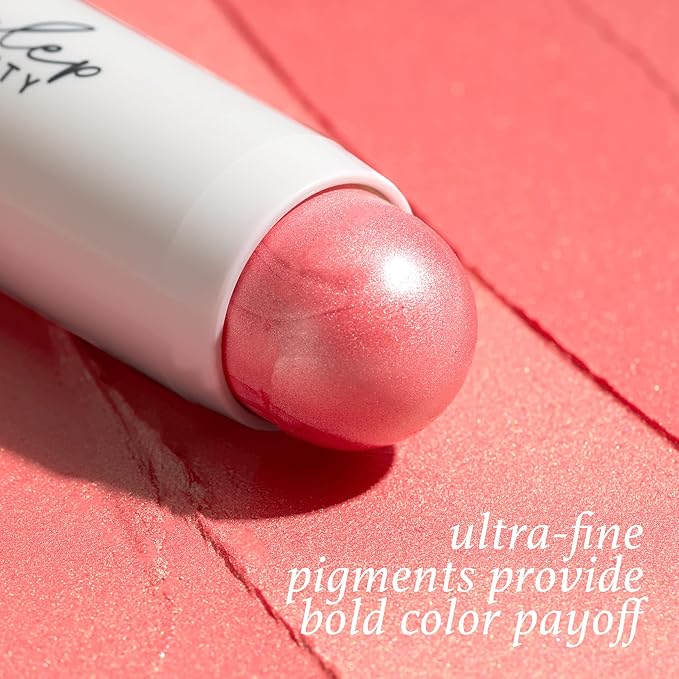 Skip The Brush Contour Duo - Cream to Powder Multi-Purpose Makeup Sticks - Pigmented, Buildable Color for Eyes, Cheeks, and Lips - Melted Cocoa + Golden Guava