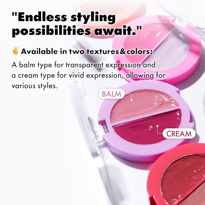 Amuse SEOUL Lips and Cheeks Healthy Balm 02 MANGO BALM | Moisturizing, Glossy, Creamy Texture, Lightweight, Dewy Finish, Natural-looking Color, K Beauty Makeup, Vegan (1.5g / 0.05 oz)