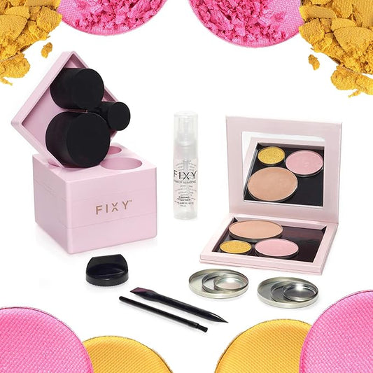 FIXY Repair Kit Repressing tool for Eyeshadow, Blush, & Highligher Round Pans + FIXY Small Empty Palette