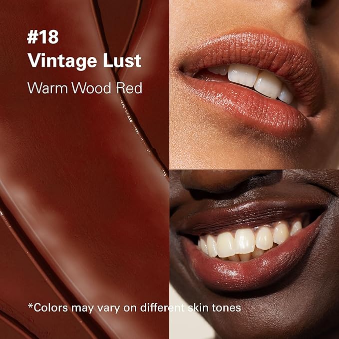 Melixir Vegan Lip Butter, Mothers Day Gifts, Vintage Lust(Tinted) (+17 more colors) 0.13oz, Bee Free, Petrolatum Free, Deep Nourishing Plant-Based Vegan Chapstick