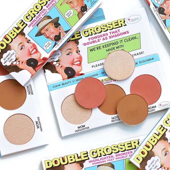 Double Crosser Face Palette by the Balm for Women - 0.29 oz Makeup