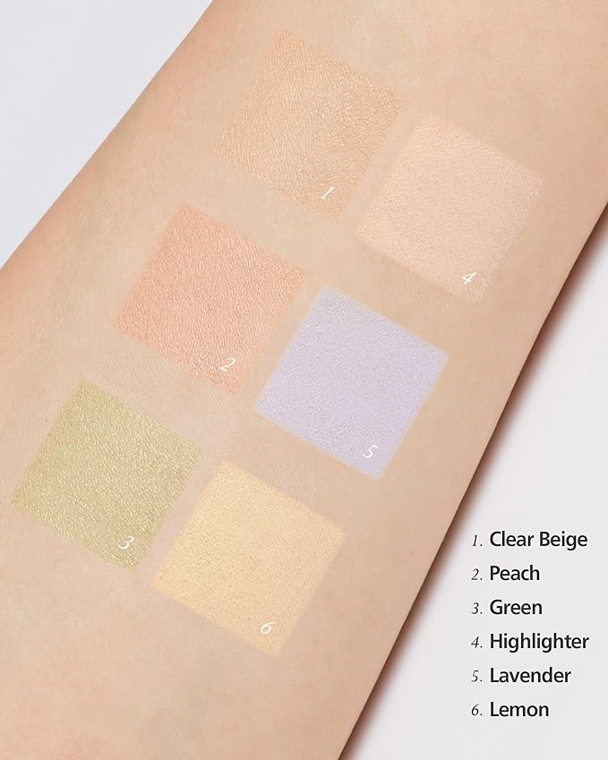 THESAEM Cover Perfection Concealer Palette 01 Cover&Correct - Multi Use 6 Colors Correcting Conceal Palette - for Dark Circles, Imperfections, Face Tone Corrector, Ideal for Fair to Light Skin