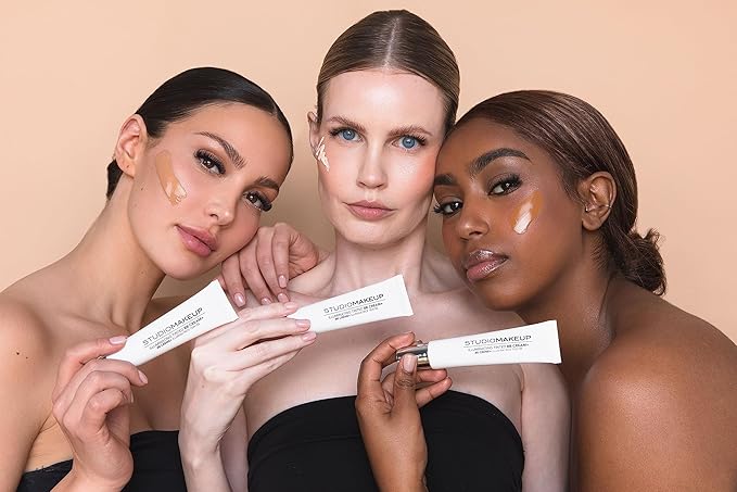 StudioMakeup Illuminating Tinted BB Cream – 1 fl oz / 30 mL Light to Medium Coverage BB Cream Foundation - Lightweight Foundation with Hydrating and Illuminating Hyaluronic Acid - For All Skin Types