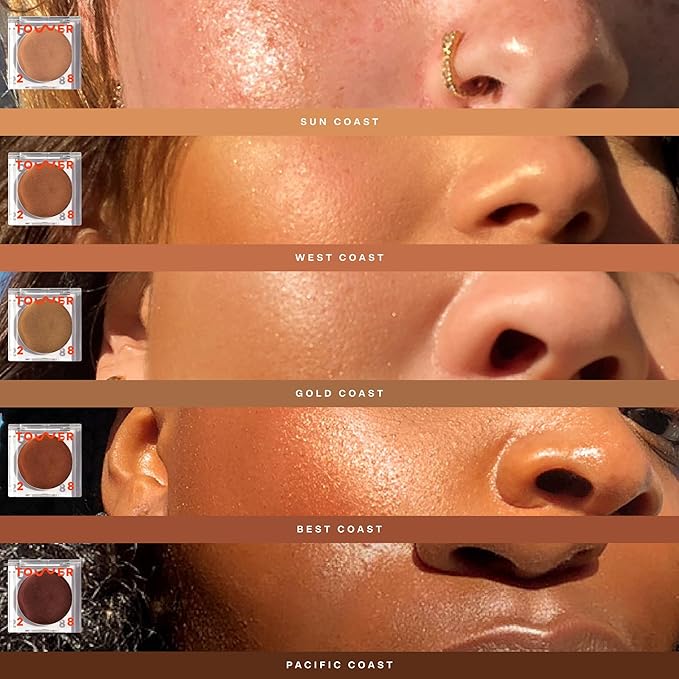 Tower 28 Beauty Bronzino Illuminating Cream Bronzer for Sensitive Skin – Moisturizing, Silicone-Free, Vegan and Cruelty-Free – Color BEST COAST, Dark Warm Bronze