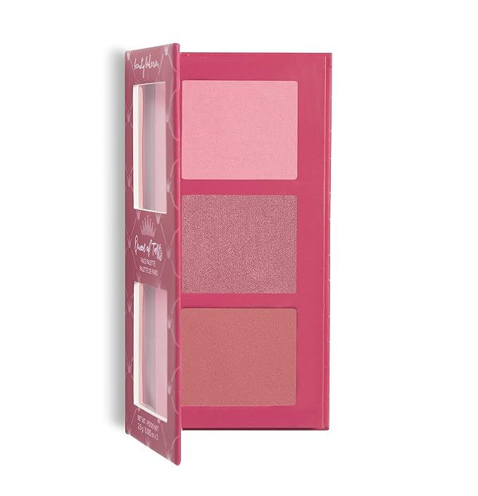 Beauty Bakerie Brownie Bar + Queen of Tarts Bar Mini Makeup Palette, Three Universal Shades of Blushes Makeup, Travel Size, 2 Pack Bundle