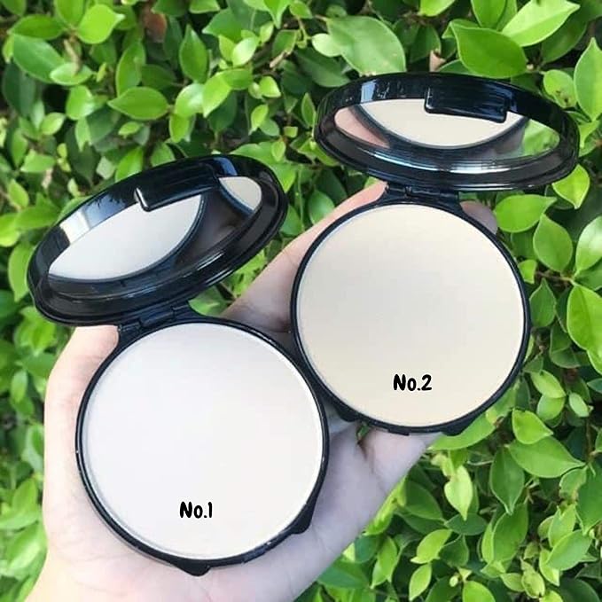 CIVIC MADAM COMPACT Pressed Powder Foundation Bright, Light Not Dull Bright, Soft Smooth, Concealing, Medium to Full Coverageb Blurs Pores & Control It, UVA & UVB Protection, No1 White Skin 0.60 Oz.