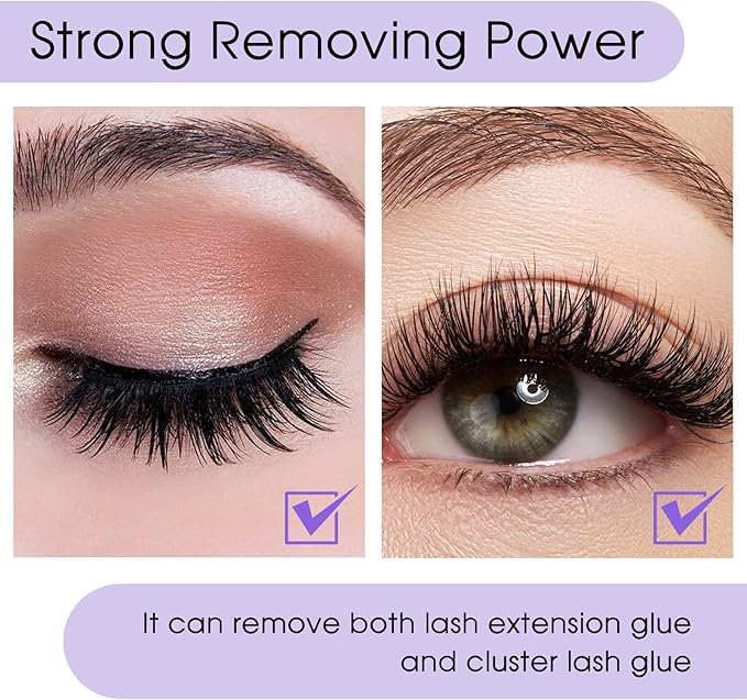 Rose Lash Remover Kit for Lash Extensions Professional Fast Low Irritation Cream Glue-remover 10g Sensitive Skin Dissolution Extension-Remover By WENDY LASHES(Rose,10g)