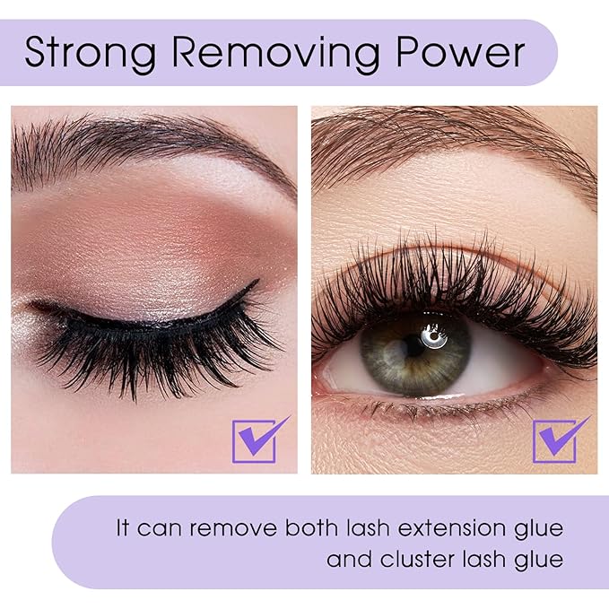 Lash Remover for Lash Extensions Low Irritation 10g Cream Glue-Remover Professional Fast Sensitive Skin Dissolution Lash Extension Remover By WENDY LASHES(Rose,10g)