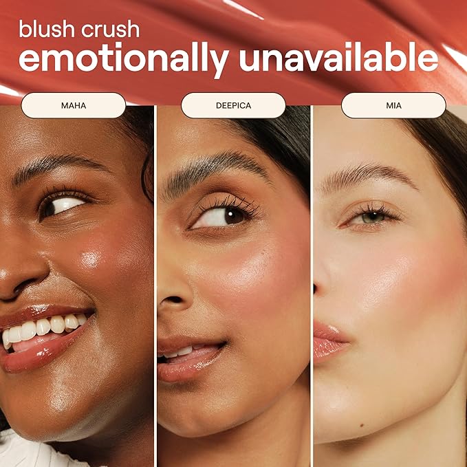 Live Tinted Blush Crush - Creamy Liquid Blush for All Skin Tones, Skincare-Powered With Peony Extract, Aai Fruit Oil, and Vitamin C Infused, 1 oz - Dusty Rose