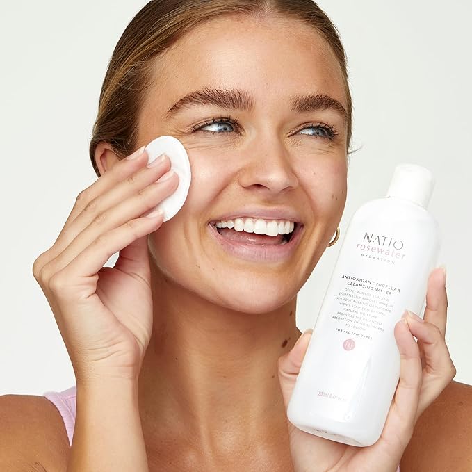 Australia Rosewater Hydration Antioxidant Micellar Cleansing Water, 8.4 oz - Makeup Remover Face Cleanser - Facial Cleanser for All Skin Types