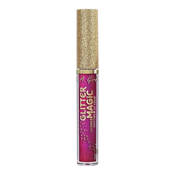 L.A. Girl Glitter Magic Shimmer Shifting Lip Color, Fizzy Fuchsia GLC896