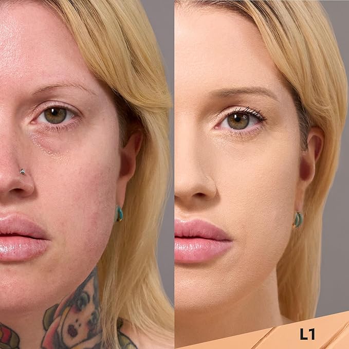 Cover FX Discoloration Kit: Total Coverage Cream Foundation - L1 + Skin Discovered Longwear Concealer, L1 - Full Coverage