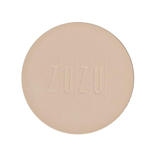 ZUZU LUXE Mineral Powder, Dual Powder Foundation, medium to full coverage, natural finish. Natural, Paraben Free, Vegan, Gluten-free, Cruelty-free, Non GMO, .32 oz. (Refill D-4)