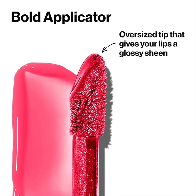 Revlon Super Lustrous Lip Gloss, Non-Sticky, Hydrating, High Shine Finish, Rosy Future, 0.13 oz