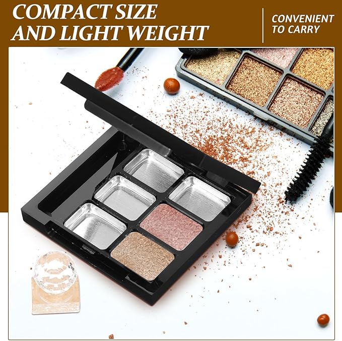 1 Set highlighter empty magnetic palette sample holder Eyeshadow Pallet with Mirror pallet empty eyeshadow pans blush cosmetic Packing box eyeshadow palette
