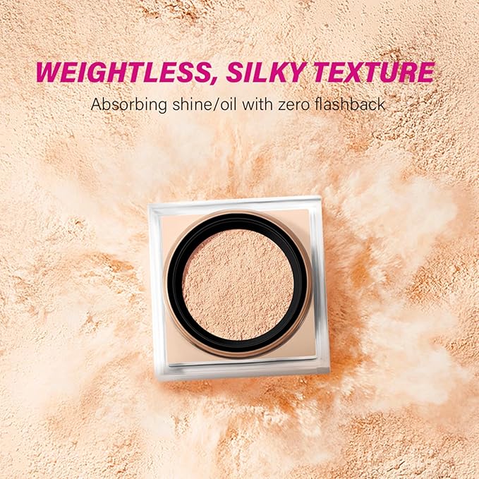 Setting Powder, Loose Baking Powder, Natural Matte Finish Oil Control (Brown, 0.71Oz)