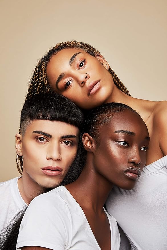 Jecca Blac Sculpt and Soften Contour Palette, Creamy Formula with Natural Finish, Medium Coverage, Gender Neutral and LGBTIQA+ Inclusive Make Up, Dark, 0.42 oz