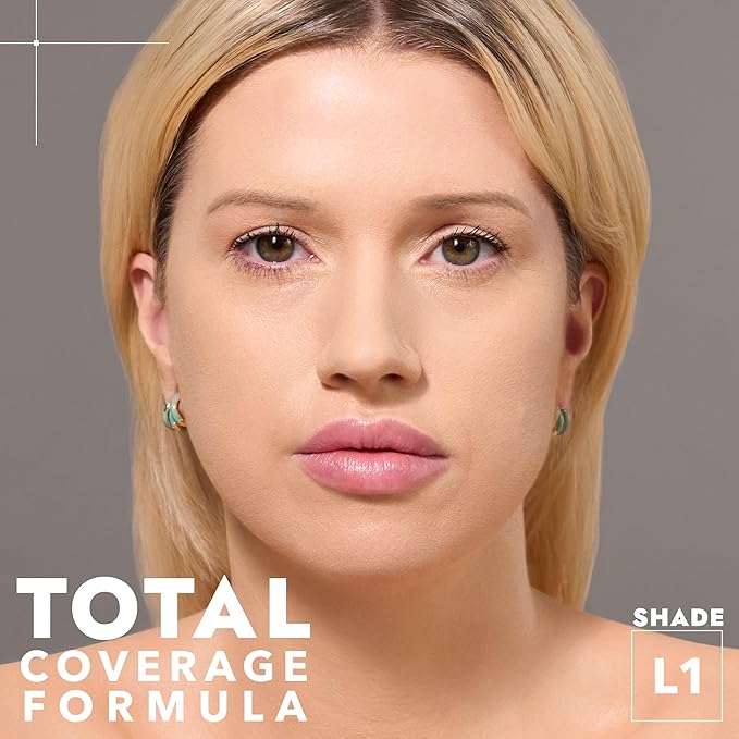 Cover FX Discoloration Kit: Total Coverage Cream Foundation - L1 + Skin Discovered Longwear Concealer, L1 - Full Coverage