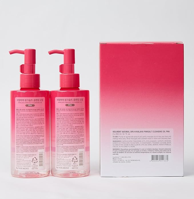 Pore & Blackhead Deep Cleansing Oil PHA, 6.7 fl oz 2 Pack - Gentle Hydrating Oil Cleanser for Dry, Sensitive Skin, Low pH Makeup Blackhead Remover