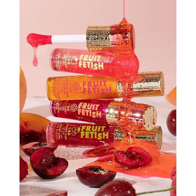 Milani Fruit Fetish Lip Oil with Vitamin E for Instant Hydration, Fruit Extract Infused Lip Treatment and Moisturizing Lip Gloss - Passionfruit Coconut