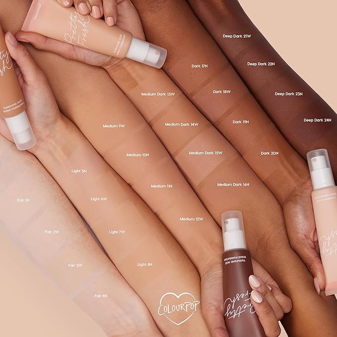 ColourPop Pretty Fresh Tinted Moisturizer - Hydrating Skin Tint & Glowy Summer Makeup with Lightweight Coverage - Made with Hyaluronic Acid & Coconut Water - Med 11N (1.45 oz)
