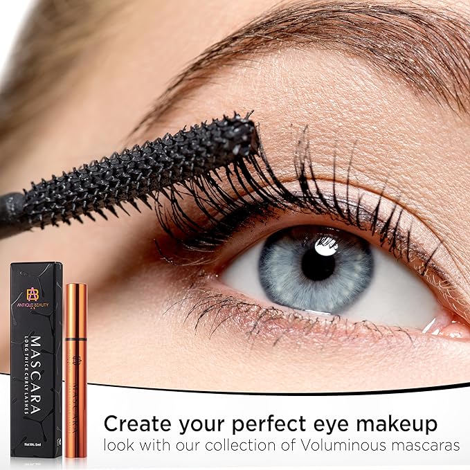 2-Piece Eye Makeup Set – Longwear Eyeshadow Primer + Volumizing Mascara for Bold Lashes & Crease-Free Looks – Waterproof, Smudge-Proof – Everyday Essential Bundle