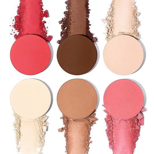 CHADO Shadows & Lights Refills – Powder | Palette Refill Pans (Compact Not Included) | Natural Face Powders for All Skin Types | Multifunctional Refills for Complexion and Eyes | Cruelty Free (Peach 56)