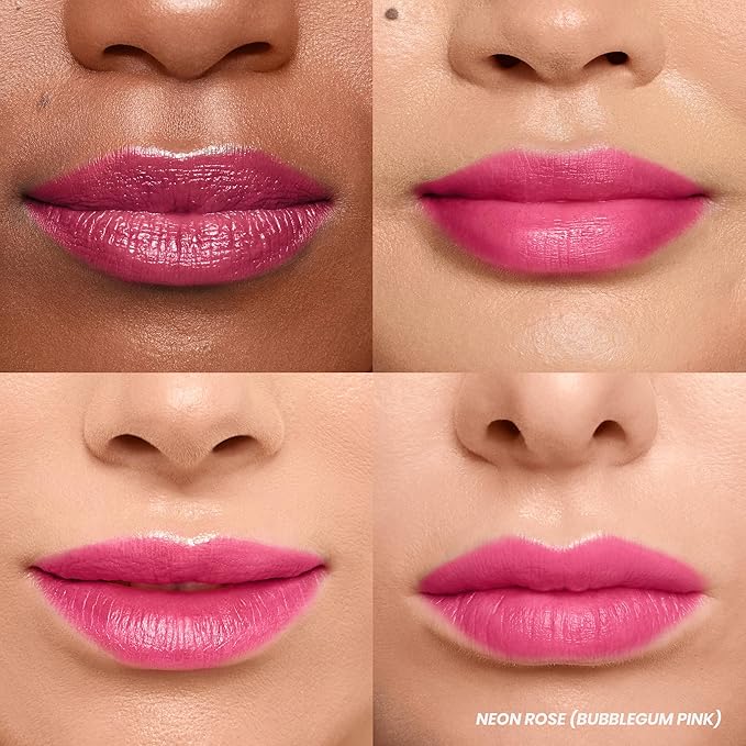 Wonderskin Wonder Blading Lip Stain Peel Off Masque - Long Lasting, Waterproof and Transfer Proof Pink Lip Tint, Matte Finish Peel Off Makeup (Neon Rose Masque)