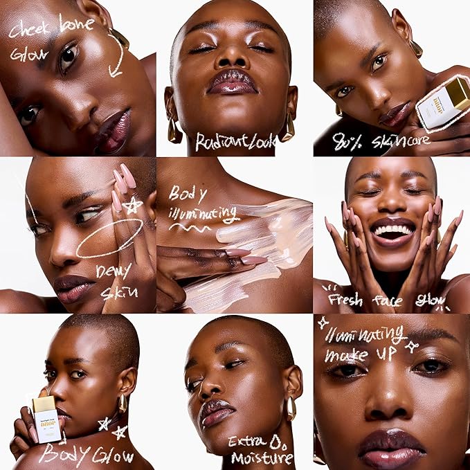 Spotlight Gold Drop (Champagne Gold) | Skincare-Infused Illuminator | Radiance Boosting Formula | Instant Glow | Lightweight, Vegan Certified | All Skin Types | 1.01 fl oz