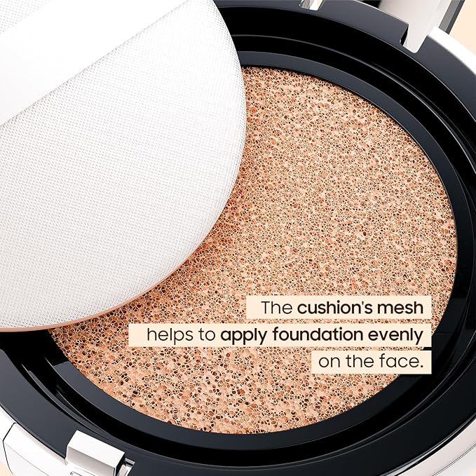 Air Cushion CC Cream Foundation, BB Cream Face Makeup Foundation for Natural Skin Radiant & Moisturizing Skin with Buildable Coverage (Natural)