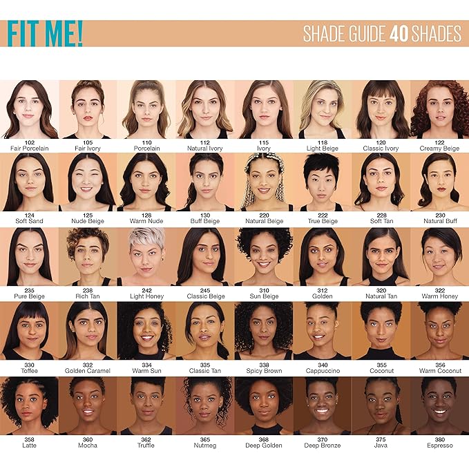 Maybelline New York Fit Me Matte + Poreless Liquid Foundation, Pouch Format, 130 Buff Beige, 1.3 Ounce
