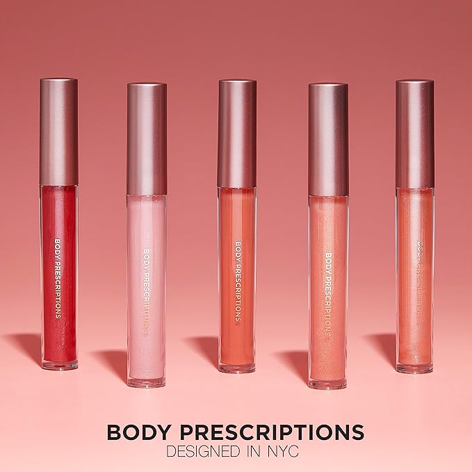 Body Prescriptions Lip Gloss Collection | 10 Shades Complete Lip Makeup Set, Liquid, 2 ML Each Tube