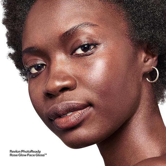 Revlon PhotoReady Face Gloss Rose Glow Primer, Makeup for All Skin Types, Hydrates, Illuminates & Moisturizes, Infused with Glycerin & Olive Oil Extract, 80% Water, 1 Fl Oz