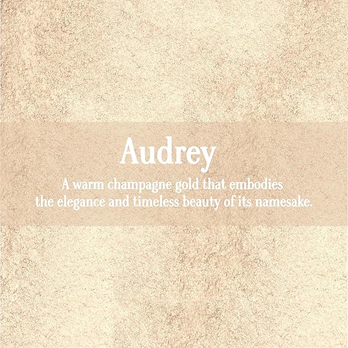 Gerard Cosmetics Star Powder Highlighter Audrey, Champagne Gold Highlighter Makeup for Glowing Skin, Professional Mineral Facial Luminizer, Cruelty Free, Made in the USA