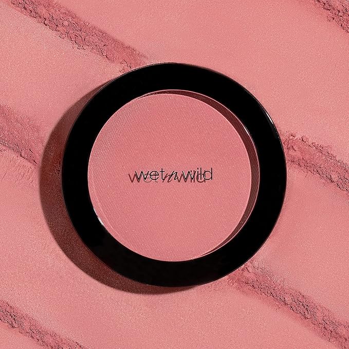 wet n wild Color Icon Blush, Effortless Matte Natural Sheer Glow & Seamless Blend, Luxuriously Infused Smooth Jojoba Oil, Cruelty-Free & Vegan - Pinch Me Pink