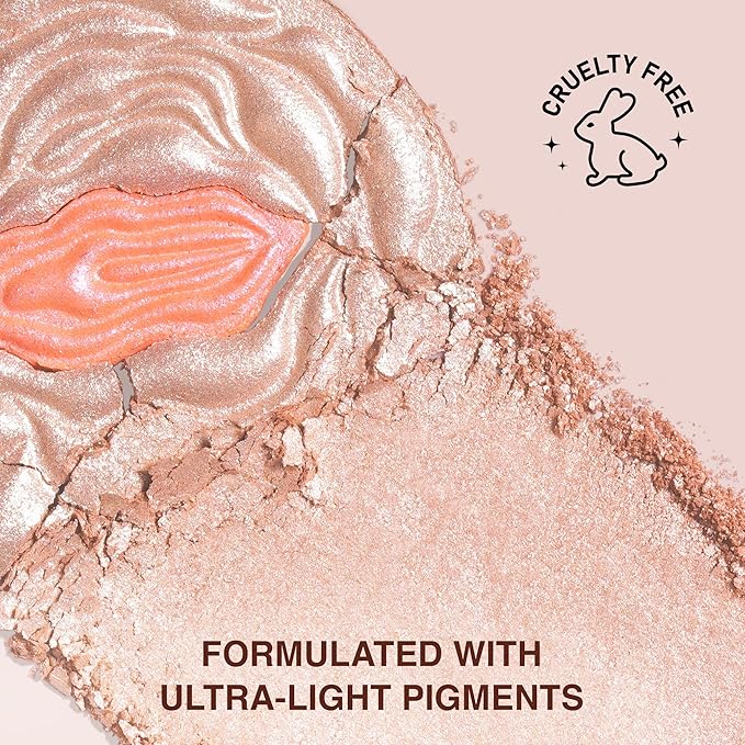 Powder Highlighter Makeup – Divine V – Radiant Glow for All Skin Tones, Easy-to-Apply, 0.53 oz