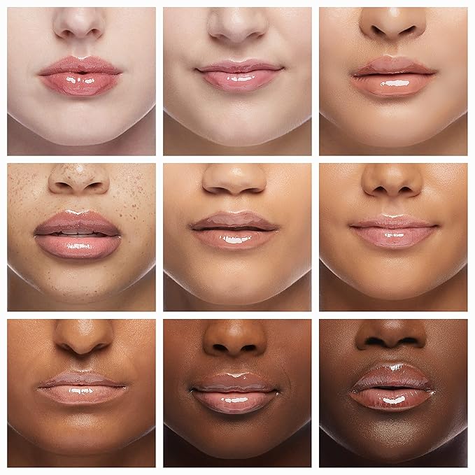 Ruby Kisses Broadway Vita-Lip Clear Lip Gloss (5 Pack Mint, Rosehip, Coconut, Argan Oil, Mango Butter), Ultra-Hydrating & Soothing Formula with Vitamin Oils, High-Shine Non-Sticky Finish Lip Balm
