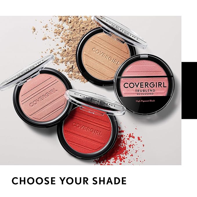 COVERGIRL Trueblend so Flushed High Pigment Blush & Bronzer, 345 - Hot & Frenzy, 0.33 Oz