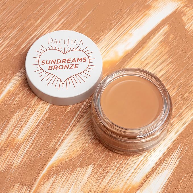 Pacifica Bronzer – Sun Dreams Matte Bronzing Cream Highlighter, Hydrating & Buildable Contour with Floral Extracts, Talc-Free, Vegan & Cruelty-Free, 1 oz (Shade Sandy Kiss)