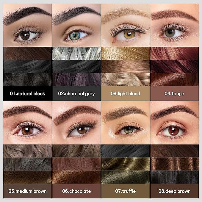 12Pcs Lip Liner Set and 2 Pack Microblading Eyebrow Pencils for Women