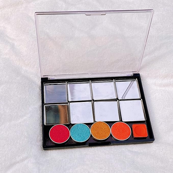 Medium Size Empty Magnetic Makeup Eyeshadow Palette with Clear Top- Organize, Depot DIY Your Own Palette 5.6‘x 4.33''