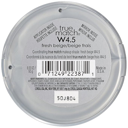 L'Oréal Paris True Match Super-Blendable Powder, Fresh Beige, 0.33 oz. (Pack of 2)